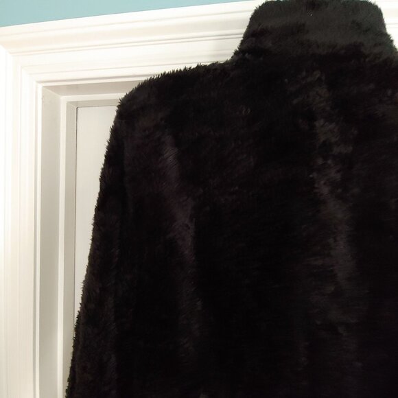 Lilly Pulitzer Skipper Black Sherpa Half Zip Pullover Plush Soft Cozy L - Picture 10 of 14